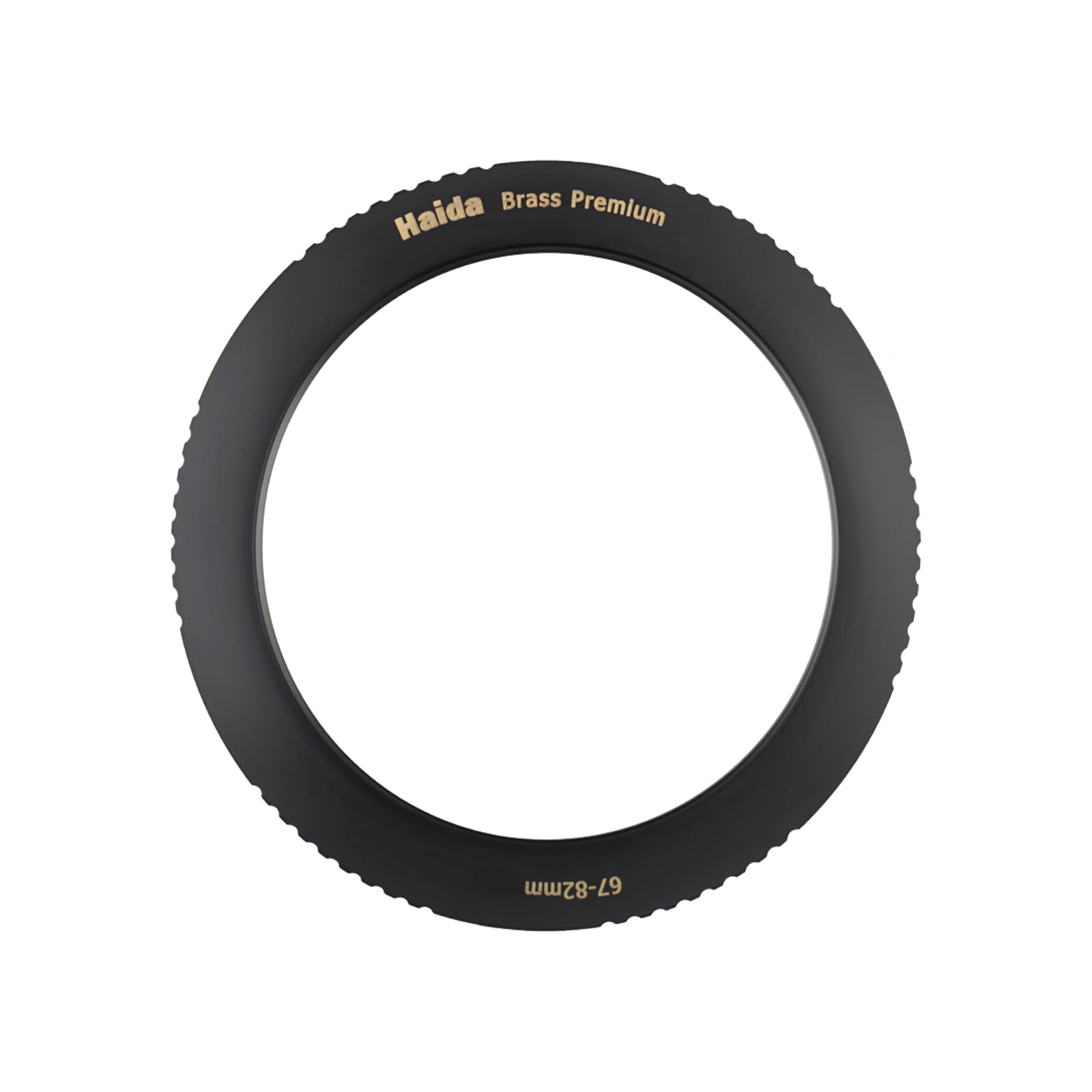 Haida Step-Up-Ring, 67 mm auf 82 mm, Messing-Adapter, 62–82 mm Step-Up-Ring für Filter