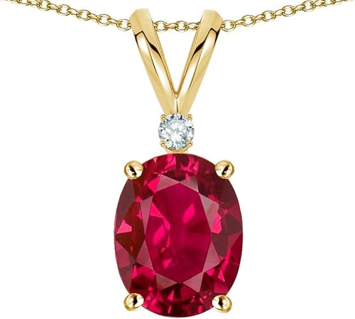 Star K Oval 8x6mm Genuine Amethyst Rabbit Ear Pendant Necklace