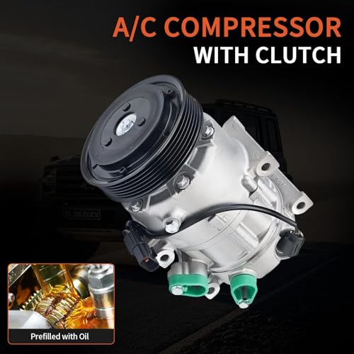 Image of Air Conditioning Compressors Fit for Hyundai Sonata 2011-2014 2.4L,2.0L | for Kia Optima 2.4L 2.0L 2011,AC Compressorwith A /C Clutch,Replaces CO11218C,977013R000,977013R000RU