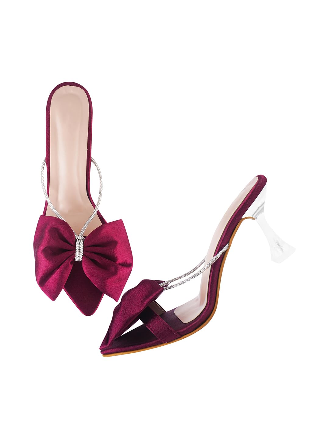 Selfiee Chunky Spool Heels Comfortable & Trendy Party Block Heel Sandals For Women & Girls (B0CVXGDK1D) Amazon Price History, Amazon Price Tracker