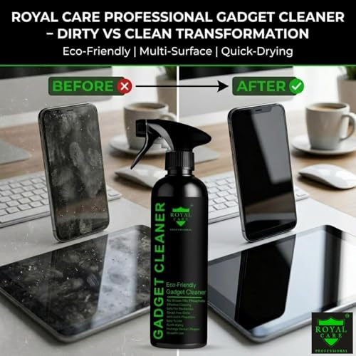 Image of Screen Cleaning Kit 300 ml for Laptop, Mobile, TV & Camera Lens | Anti-Static Non-Alcohol Spray + Microfiber Cloth | Safe for LED, LCD, OLED Screens, Keyboard, Gadgets & PCs