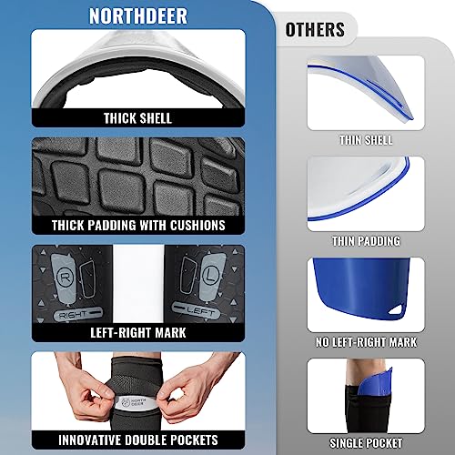 Image of Northdeer Soccer Shin Guards for Kids Adults