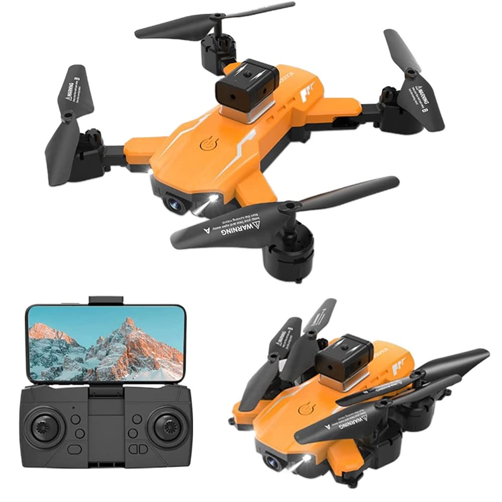 Dron z kamerą 720P dla dorosłych i dzieci, składany quadcopter zdalnie sterowany FPV z czterokierunkowym unikaniem przeszkód, inteligentne zawisanie, trzymanie wysokości, uruchamia
