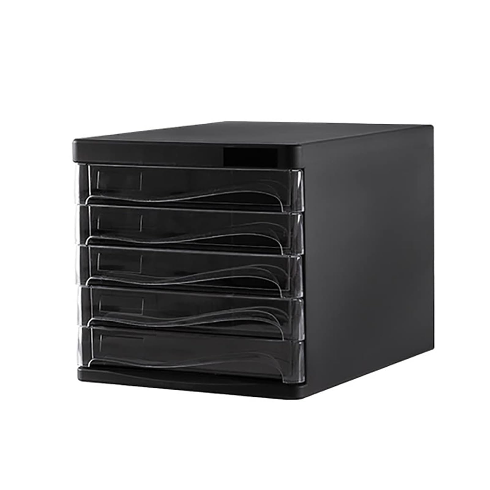 Organizador Escritorio Archivador De Plástico PP Transparente Con 5 Cajones Para Escritorio, Ideal Para Oficina