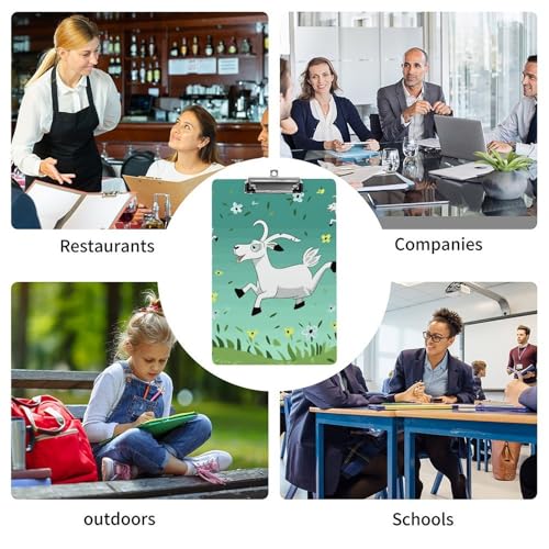 Porte-bloc transparent durable A4 avec pince en acier inoxydable - 4