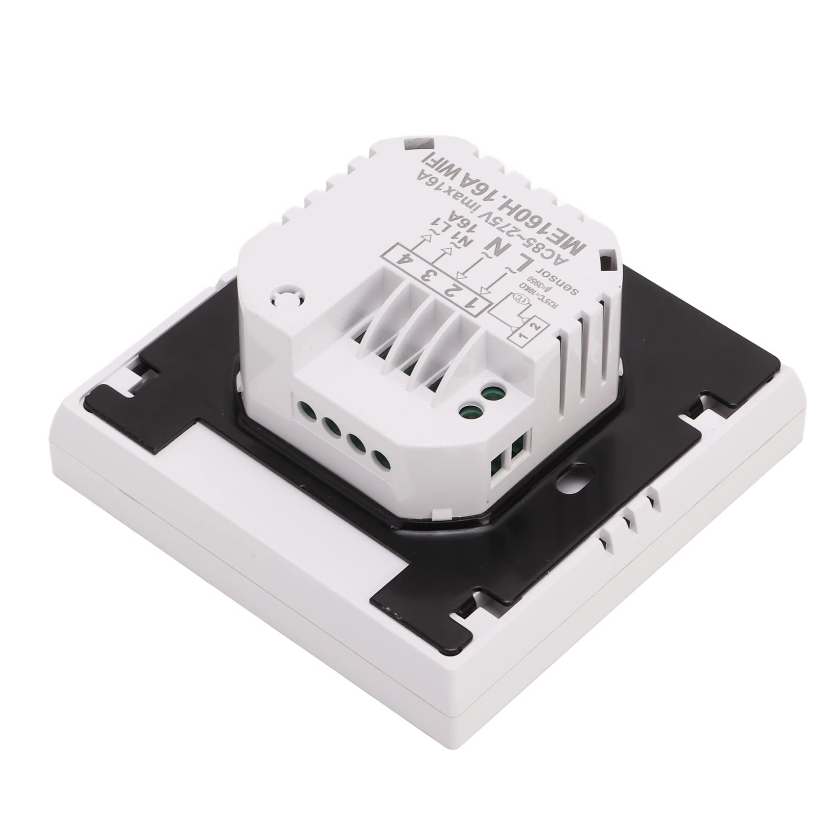 Fafeicy ME160 Termostato WiFi Inteligente Pantalla Táctil Pantalla a Color Programable con Humedad PM2.5 Pronóstico del Tiempo para el Hogar Oficina Hotel 220 V (3A)