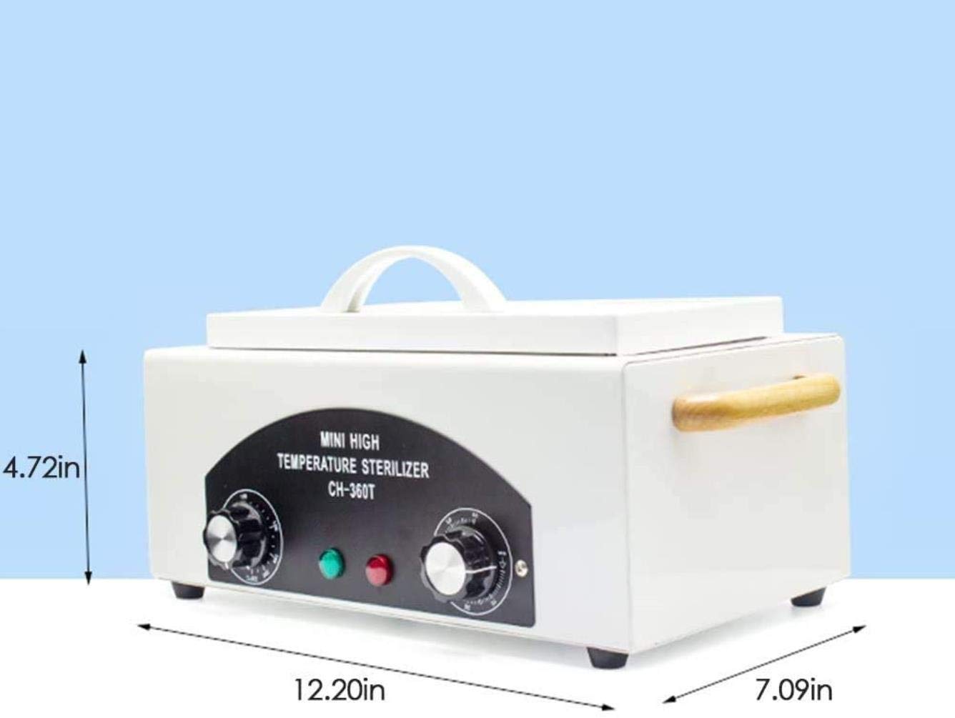 Caldo secco sterilizzatore, sterilizzatore Nail, ad alta temperatura di sterilizzazione gabinetto di sicurezza di arte del chiodo del salone portatile sterilizzazione strumento manicure