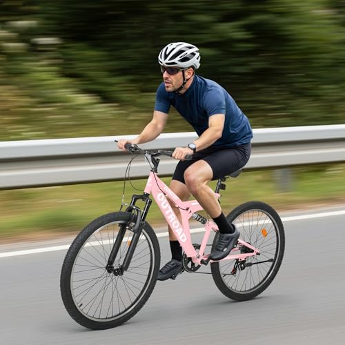 26 inch Mountain Bike Dual Full Suspension, Outdoor Hybrid