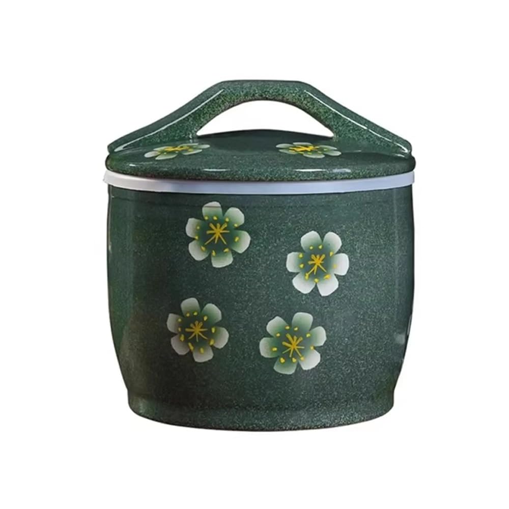 SXHJDY Ceramic Rice Jar Large Food Storage Canister Dispenser With Airtight Lid