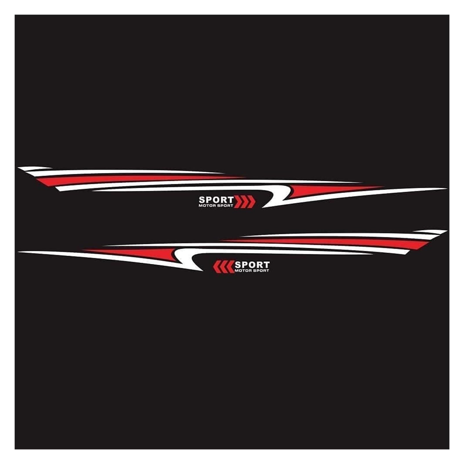 2Pcs Racing Graphic Stickers Universal Auto Side Body Exterior Styling Decor