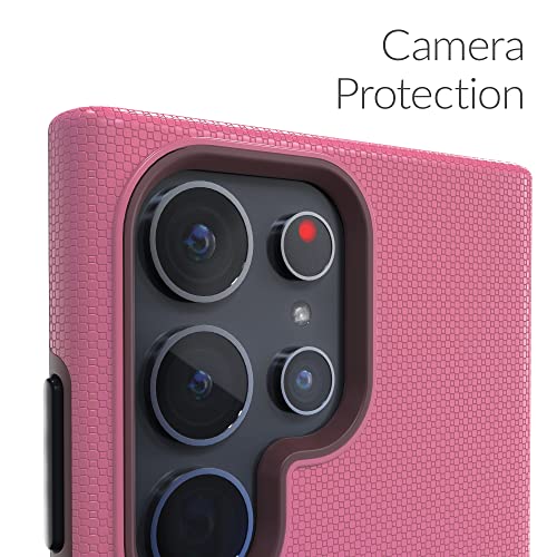 Image of Crave for Samsung Galaxy S23 Ultra Case, Shockproof Protection Dual Layer Case for Samsung Galaxy S23 Ultra (6.8 inch) - Berry