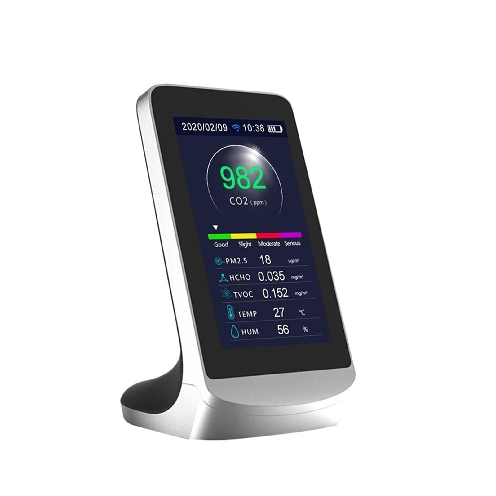 Air Quality Monitor, Air Quality Detector Meter Sensor PM2.5 Monitor Formaldehyde Detector