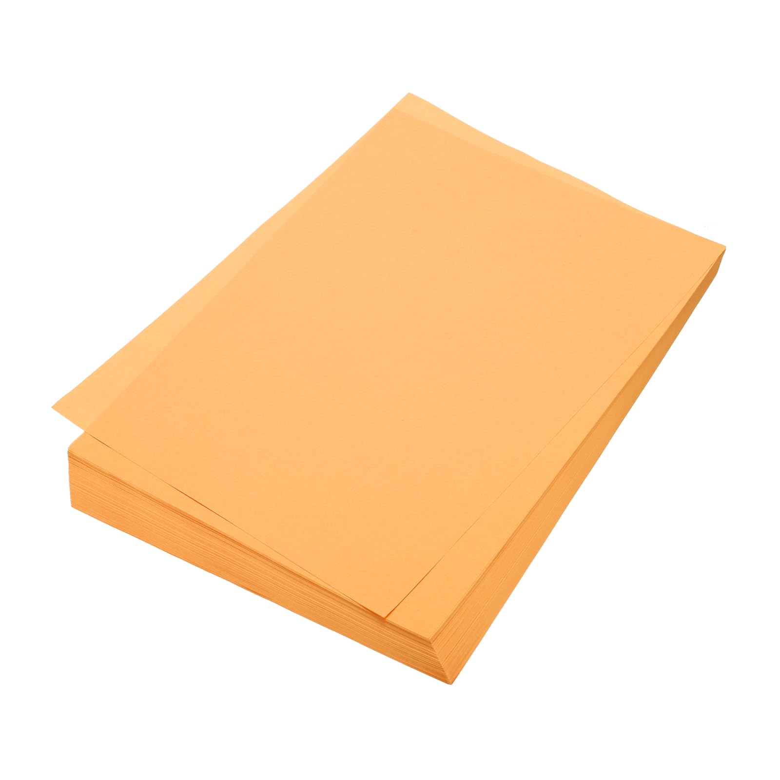 sourcing map 100 Sheet Origami Paper Double Sided Fluorescent Orange A4