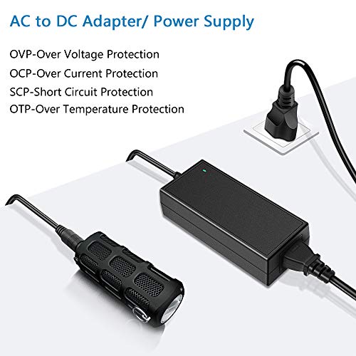 Shnitpwr 5V Power Supply 5 Volt 10A 50W Ac 100V ~ 240V To Dc Power Adapter Converter Transformer 5.5X2.5Mm Plug For Ws2812B Ws2811 Led Pixel Strip Light Controller Raspberry Pi Webcam Router Usb-Hub #TOP4