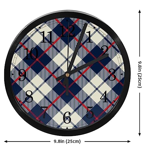 Horloge murale silencieuse à quartz pour travailler et dormir sans bruit