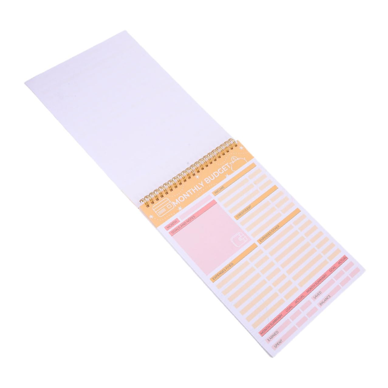 6 Pezzi Quaderni Spirale per Monitoraggio Spese Mensili e Bollette Carta Spessa Scrittura per Budget e Copertina Elegante e Resistente