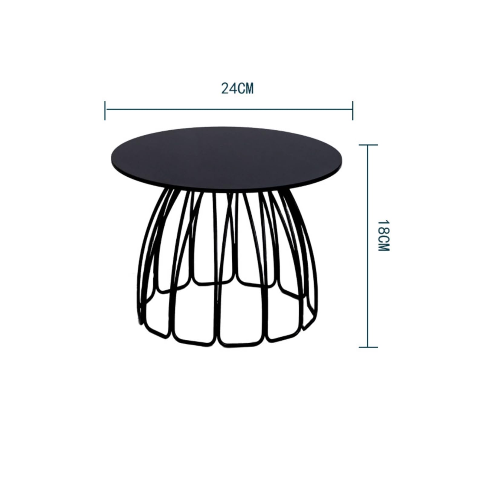 predolo Présentoir à Gâteaux en Acrylique Noir Polyvalent Présentoir à Gâteaux Rond en Acrylique Léger Support à Pâtisseries Base Décorative pr Buffs, M, Jupe