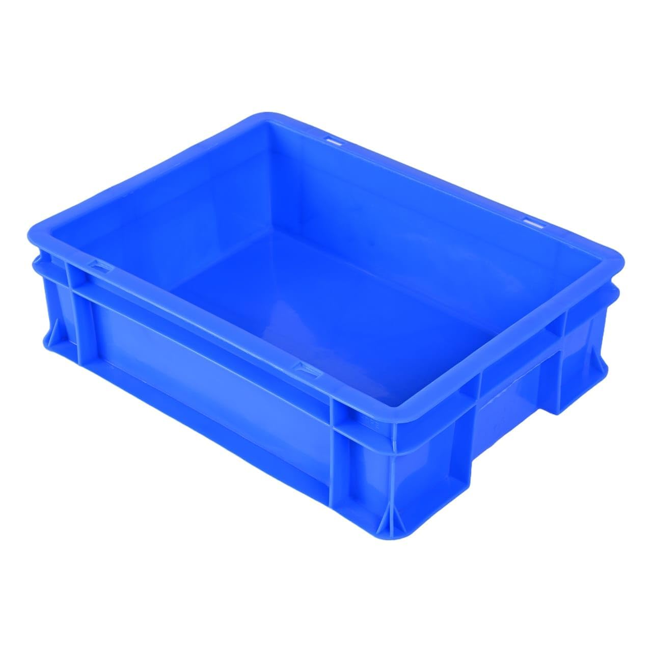 Alts Portable Blue Crate 400x300x120 mm Crates - (Blue) - Pack of 3 Pcs