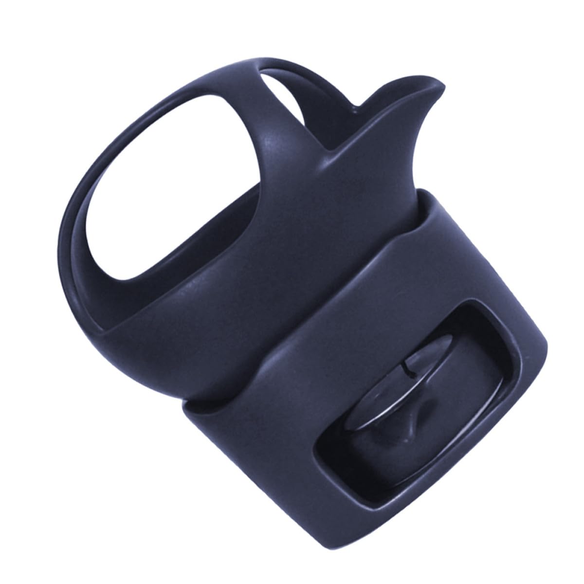 Luxshiny Mini Tetera de Cerámica Marrón Portátil Asas para Hornear Té, Estufa para Té Soporte para Vela Adecuado para Uso Doméstico