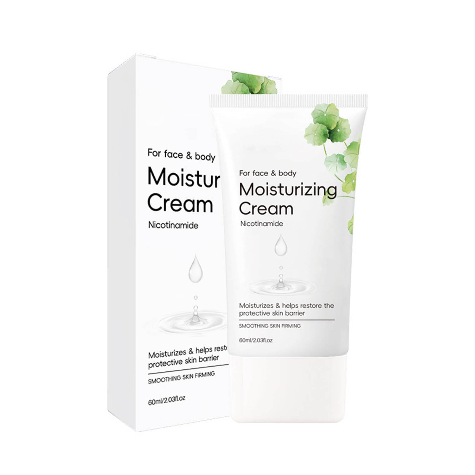 Centella Asiatica Moisturising Cream for Face & Body Centella Asiatica Moisturiser with Niacinamide Hyaluronic Acid Moisturises and Helps Restore the Protective Skin Barrier 60ml