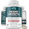 BIOTEQUELAB Height Growth Maximizer, Calcium, Vitamin D3 and Zinc Blend Pills, Bone Growth Supplement for Kids and Teens, Bone Strength, Density Support, GMO-Free, Gluten-Free, Made in USA, 60 Caps