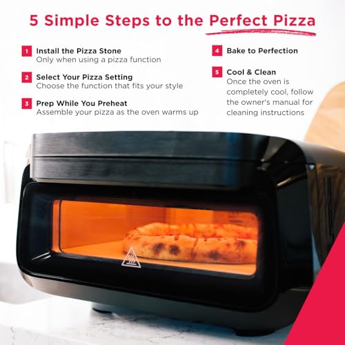 Image of Frigidaire Indoor Pizza Oven, 700F Stone Bake, w /Pizza Peel, 12-Inch Pizza