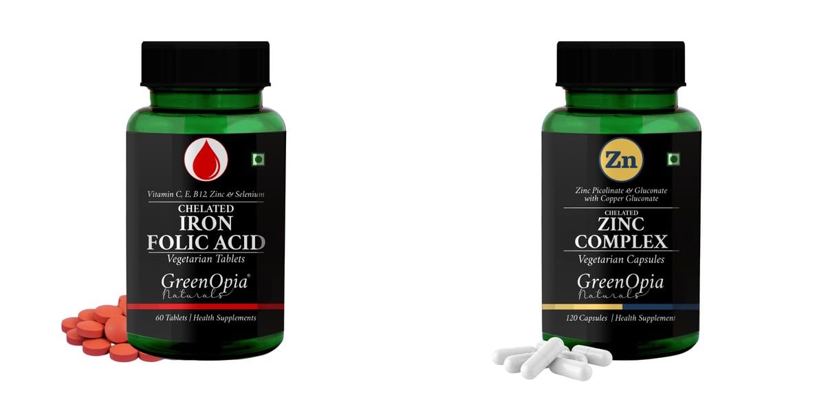 Iron Folic Acid Tablets Zinc Complex Wellness Daily Vitality 60 CAPSULES-image-9