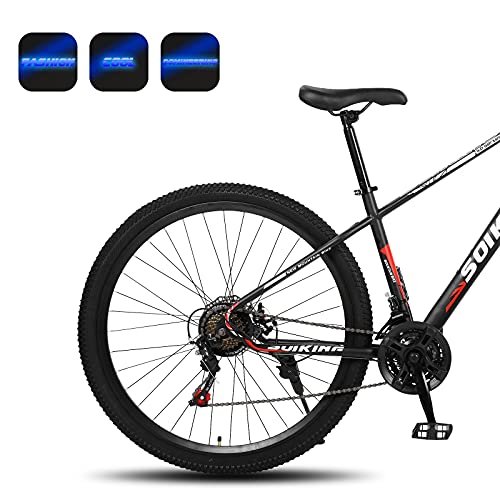 29 Inch Mens Mountain Bike, 21 Speeds Lightweight Mtb High Carbon Steel With Front Suspension Dual Disc Brake For Men Women Adult Bike Racing Bike Road Bike #TOP5