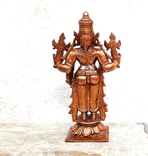 Image of Lord Venkateswara Murti Copper - 3.9 in - Pack of 1
