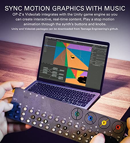 Teenage Engineering OP-Z All-in-One Synthesizer (multi-speed 16-track sequencer, ultra-stabiele behuizing, Bluethooth, afmetingen: 212,5 x 57,5 x 10 mm), Grijs - Image 7