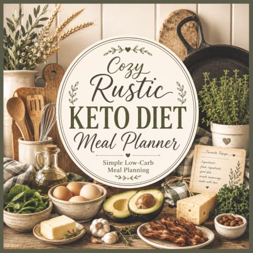 Cozy Rustic Keto Diet Meal Planner, Simple Low-Carb Meal Planning: Low-Carb Menu Organization, Grocery Lists, Recipe Journal, Pantry Inventory, Prep Schedules & Healthy Lifestyle Success image 2