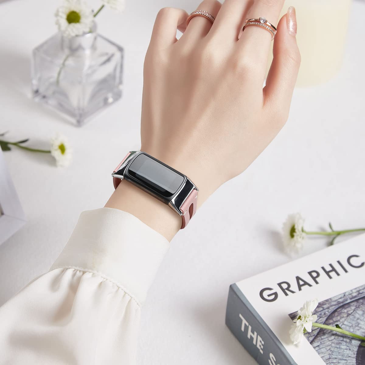 Bracelet Fitbit Charge 5 6 Bracelet Métal élégant Pour Fitbit