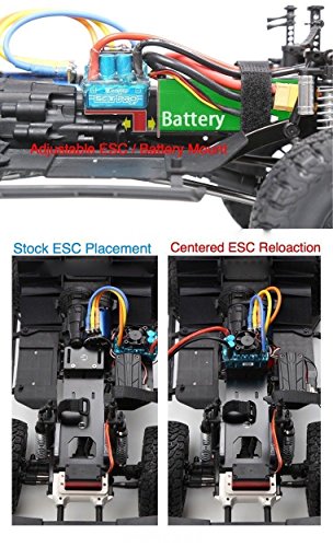 Raidenracing Aluminum Alloy Lcg Battery / Esc Relocation Mount For Axial Scx10 Ii Ax90046 #TOP7