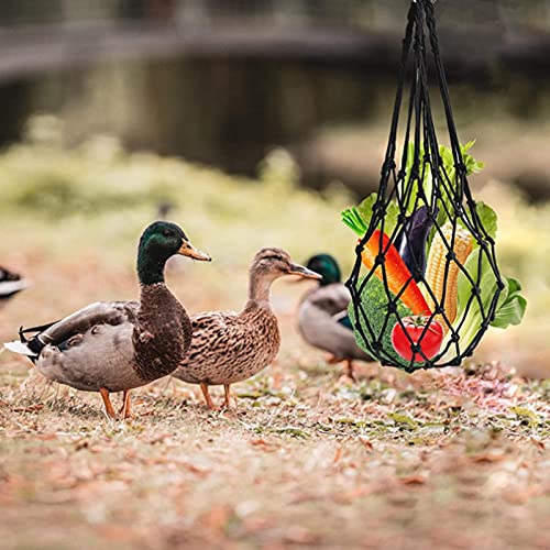 Voedingstool, Kip Groente Fruit String Bag, Treat Feeding Tool Met Haak, Opknoping Voedingsnet, Feeder Voor Kip Gans Eend - Afbeelding 8