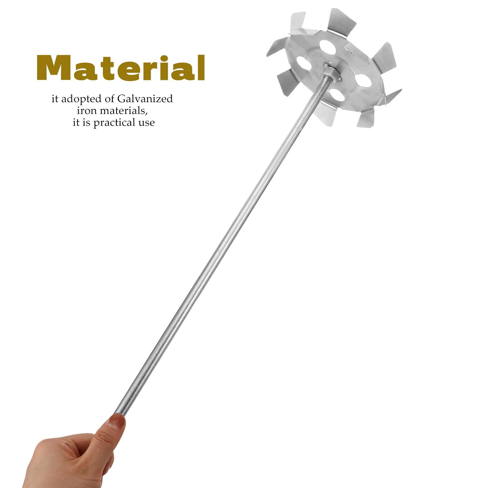 Asta Miscelatrice per Trapano Elettrico Frusta per Cemento e Intonaco Resistente Accessorio per Miscelare Pittura e Resine Uso Professionale e Domestico