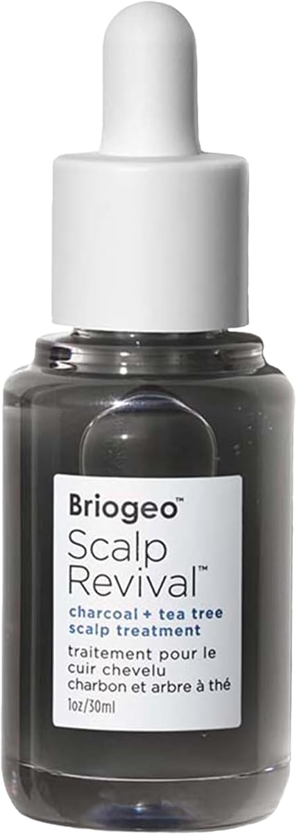 Scalp Revival Charcoal + Tea Tree Scalp Treatment | Leave-In Serum | For Dry, Flaky, or Itchy Scalp | Hydrating & Balancing | Vegan & Cruelty Free | 1 oz