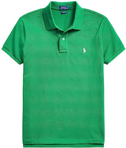 Image of Polo Ralph Lauren Women's Classic Fit Mesh Polo Shirt, BillardGreen, X-Small
