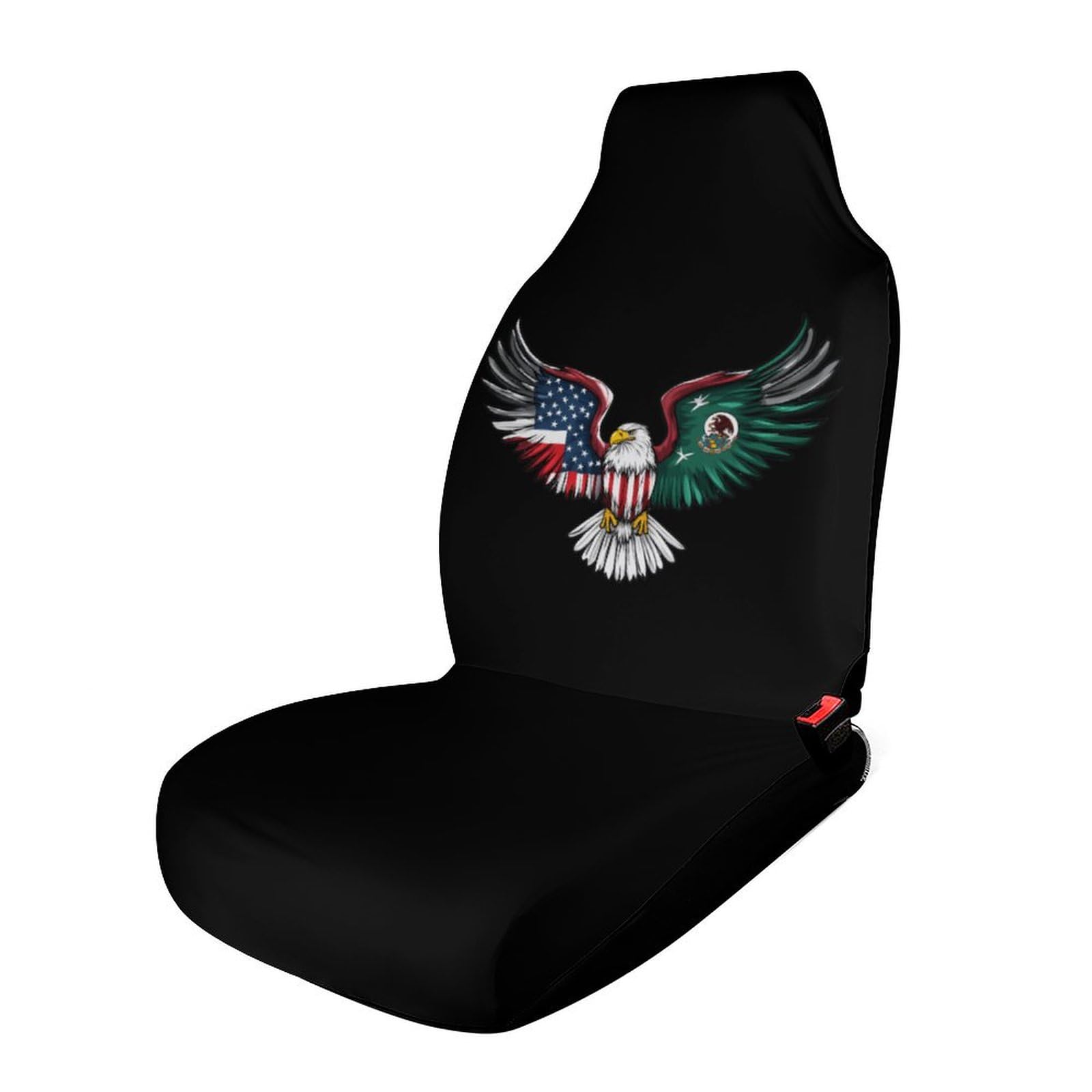 USA Mexico Friendship Ea-gle Car Seat Covers Universal Car Front Seats Protector Auto Interior Accessories 1PCS