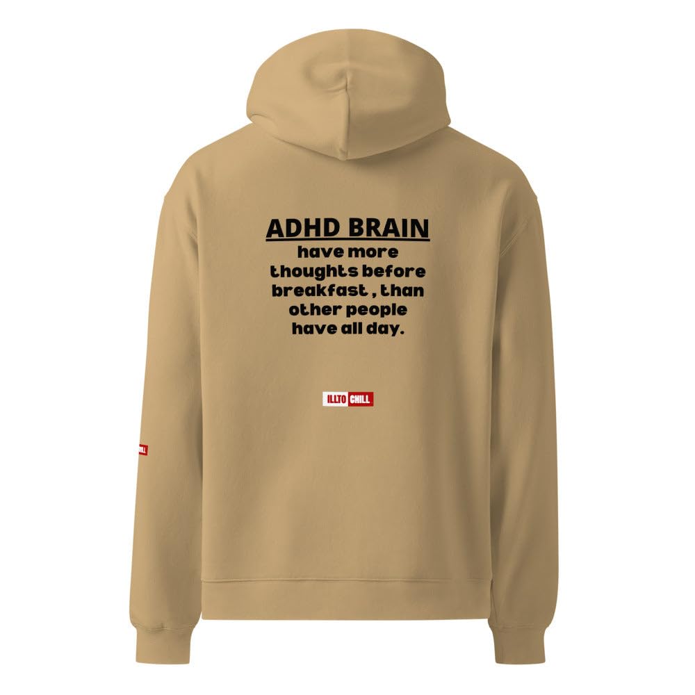 ADHD bluza oversize z kapturem duma świadomość prezent dorosli z ADHD