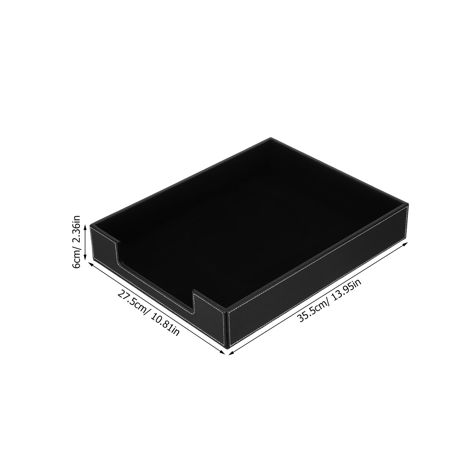 Schreibtisch-Dokumentenablage, einlagig, 35,6 x 28,9 x 6,1 cm, für Büro und Zuhause, Papieraufbewahrungslösung, stilvolles Schreibtischzubehör