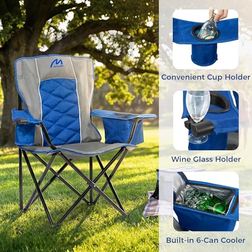 Silla de camping sobredimensionada acolchonada Matrasco Oversized Camping Chair Azul Zafiro miniatura 5