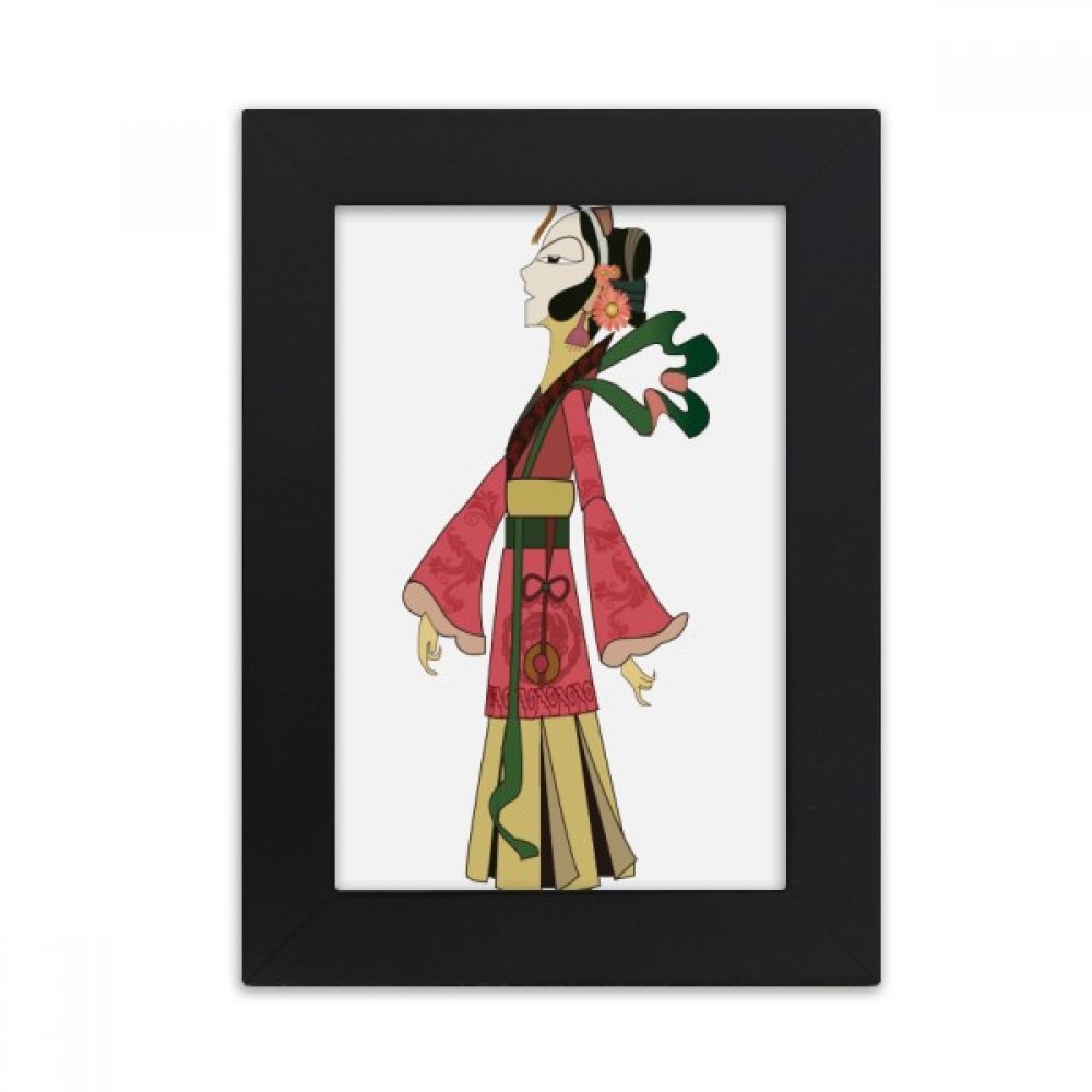 Cadre photo noir 10x15 decoration peinture art femme de bureau ombre chinoise
