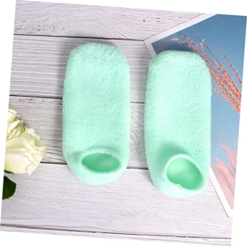 minkissy 3 Pairs Cracked Heels Guard Heel Repair Socks Dead Skin Socks Gel Socks for Moisturising Feet Spa Feet Sleeves Footcare Socks Anti Callus Socks Moisturizing Women's Socks - Image 5