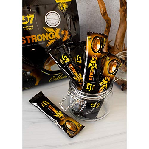 Image of Trung Nguyen - G7 Strong X2 3 in 1 Instant Coffee - Roasted Ground Coffee Blend w /Non-dairy Creamer and Sugar - Strong and Bold - Instant Vietnamese Coffee (24 Single Serve Packets)