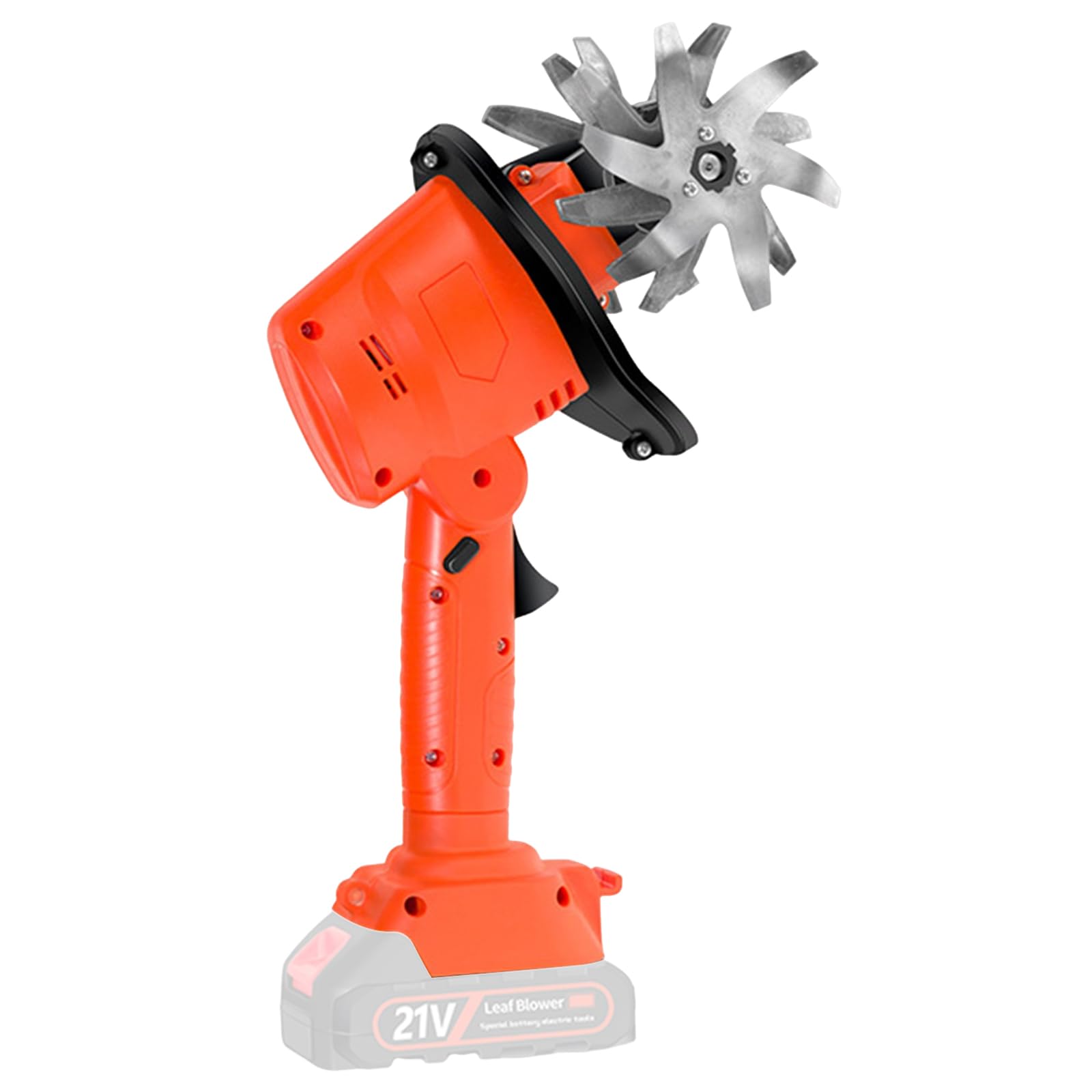 Motoazada Bateria,21V Motoazada Eléctrica (sin batería),Ancho de Corte 10cm,Profundidad 10cm,550W 235rpm Jardín Fresa con Doble Interruptor de Seguridad,para Granjas,Parques,Jardines,Huertos