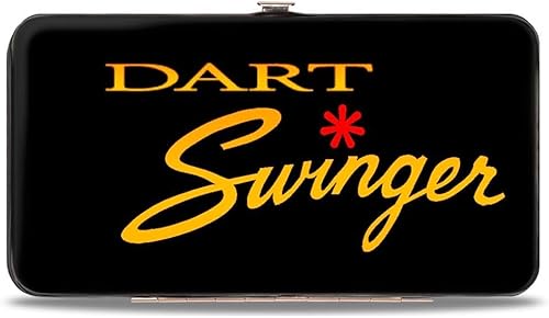 Buckle-Down Buckle-Down Hinge unisex para adultos, Dodge Dart Swinger Script negrorojoamarillo-fade billetera, multicolor, 7 x 4 de EE. UU, Varios