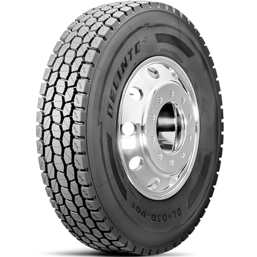 Delinte DL-OSD-R01 All Steel Heavy Duty All-Season Commercial Drive Radial Tire-245/70R19.5 245/70/19.5 245/70-19.5 133/131L Load Range G LRG 14-Ply BSW Black Side Wall