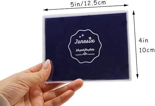 Miniatura 9 de Almohadillas de tinta de gran tamaño para manualidades, almohadilla de tinta lavable para álbumes de recortes para niños, almohadillas de tinta para