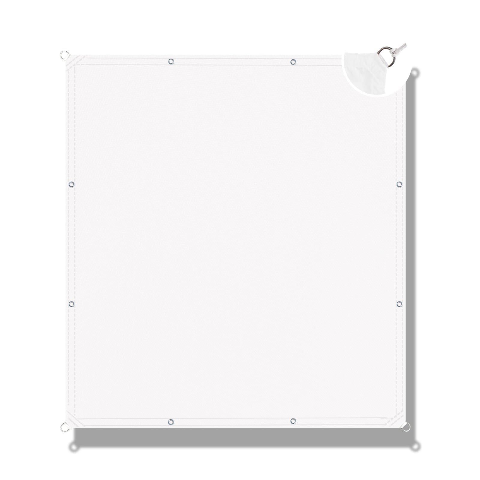 Voile d'ombrage 110 x 800 cm pour balcon : profitez de votre terrasse sans vent