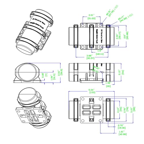 Moteur vibration 24V double excentrique matériel industriel - 3
